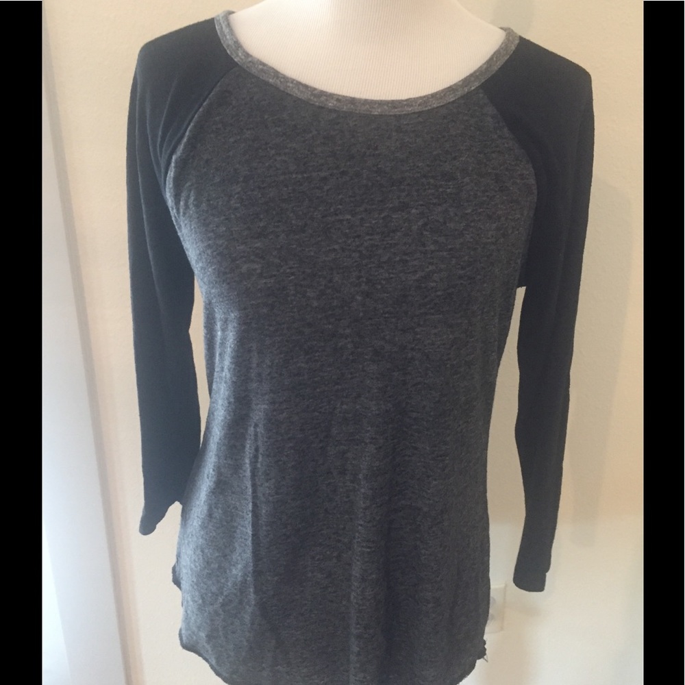 Old Navy Linen Blend Baseball Tee